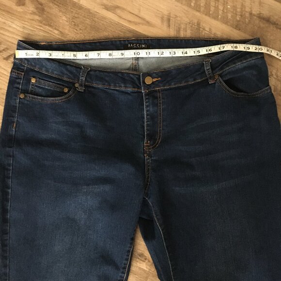 Baccini Dark Blue Women's Denim Jeans 20W - Picture 6 of 10